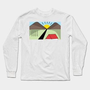 Nostalgic Kids Drawing Long Sleeve T-Shirt